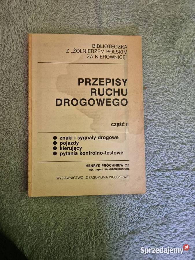 Zabytkowa książka przepisy ruchu drogowego Piaseczno sprzedam