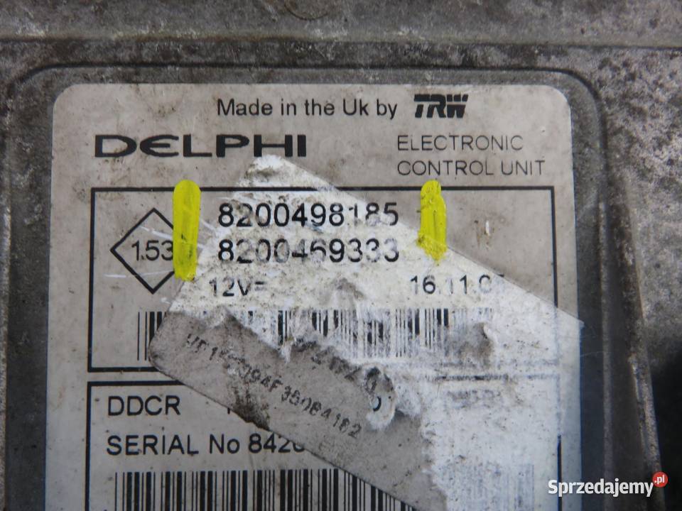 STEROWNIK RENAULT KANGOO I 15 dCi 8200498185 sprzedam