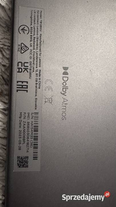 Tablet Lenovo Tab M10 Plus 3rd Gen TB128XU 1061 Kraków sprzedam