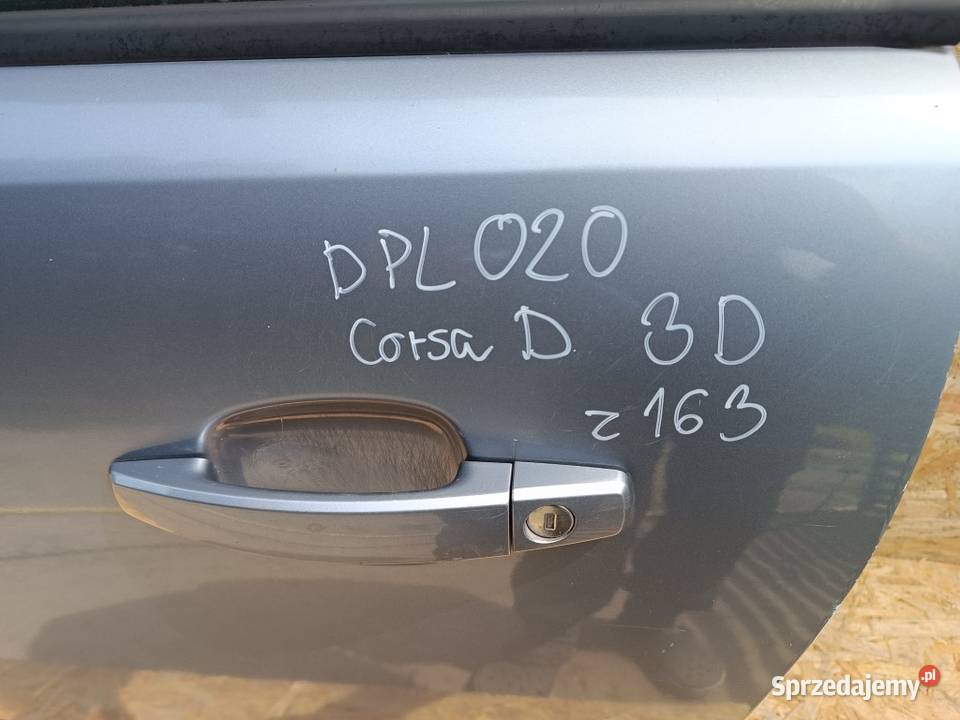 OPEL CORSA D 3D DRZWI PRZÓD LEWY LEWE KOD LAK Słowikowo
