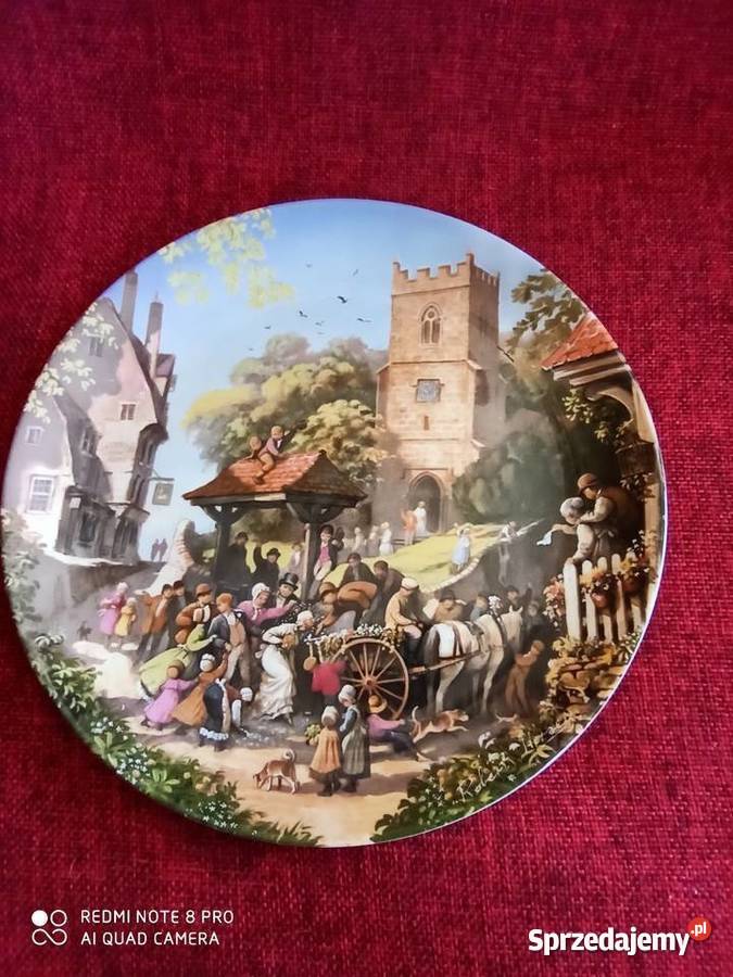 Bajkowy Talerz Coalport Wiejski sklep Talerze