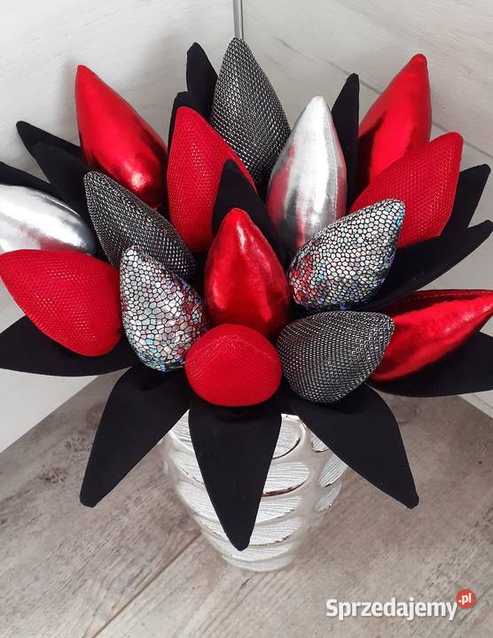 Tulipany glamour błyszczące srebrne złote Warszawa