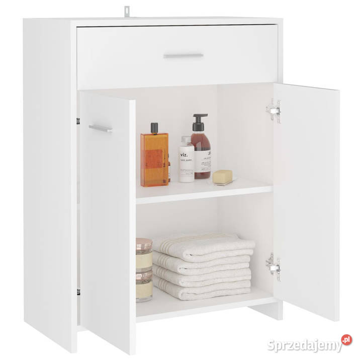 Szafka łazienkowa biała 60x33x80 materiał Warszawa