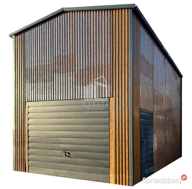 Hala blaszana Garaż 5x6m brama uchylna drzwi Iława sprzedam