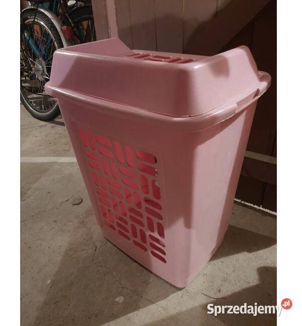Kosz na pranie różowy sprzedam