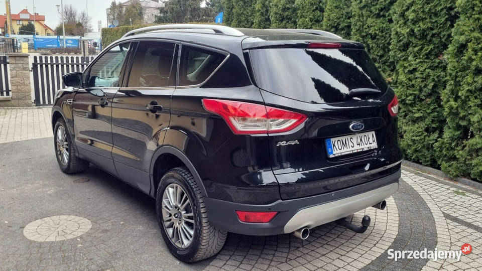Ford Kuga Serwis 4x4 Automat PółSkóry GWARANCJA czarny mazowieckie Płońsk