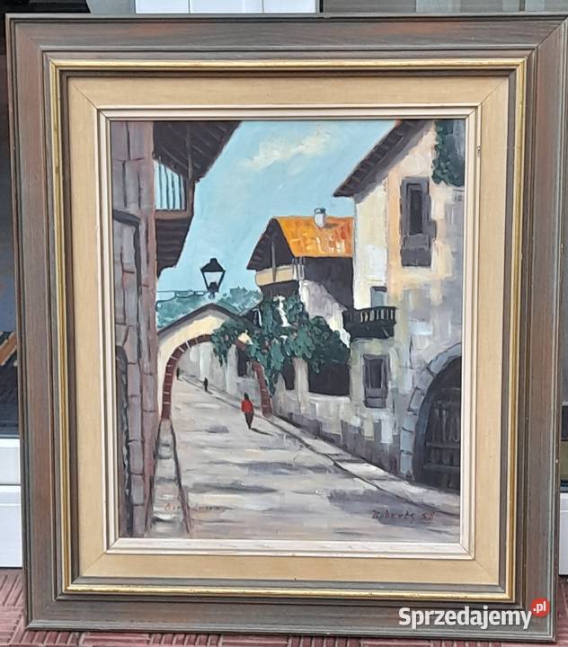 Roberts 58 Uliczka w Barcelonie obraz olejny Iłża