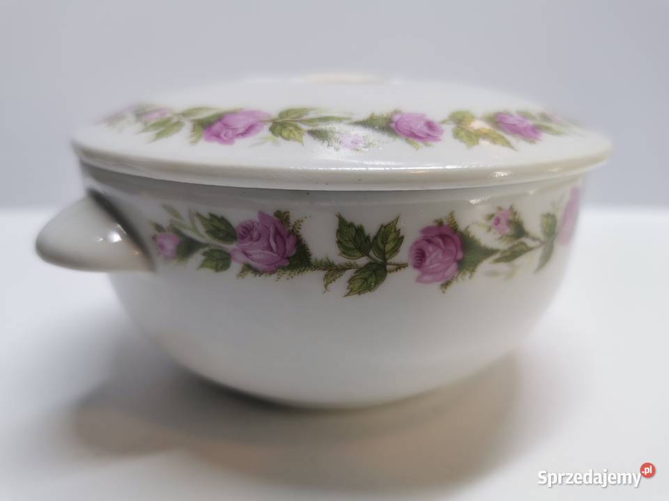 Francuskie stare naczynie z przykrywką lubelskie Lublin