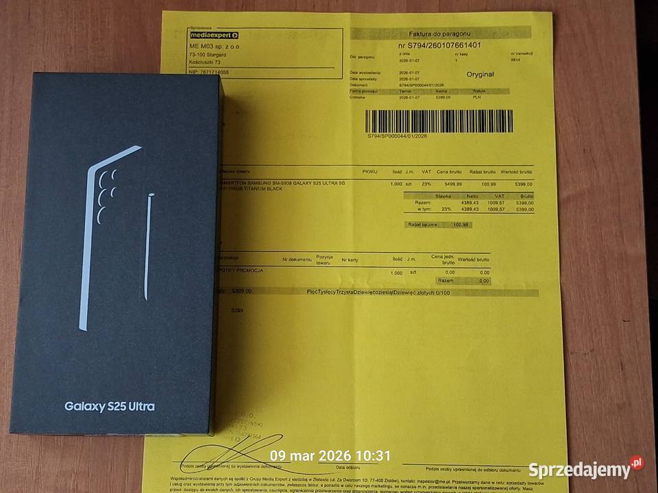 Samsung Galaxy S25 Ultra 5G 12256GBDS z Media Stargard