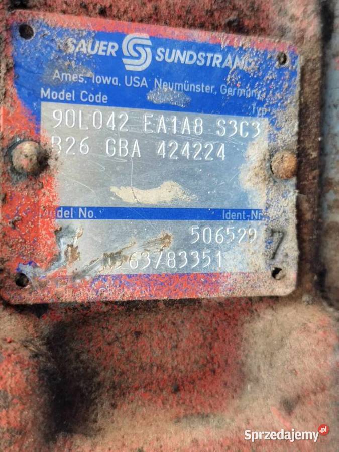 Pompa hydrauliczna SauerDanfoss Sundstrand wielkopolskie Strzyżew