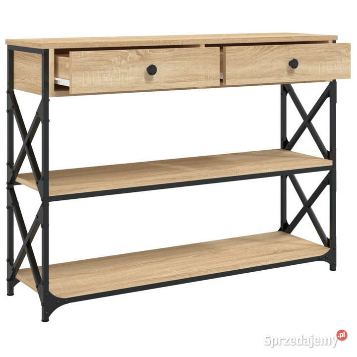 Stolik konsolowy dąb sonoma 100x28x75 WM834191 Warszawa