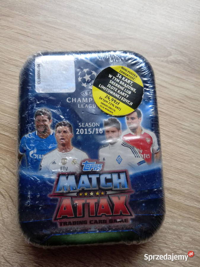 Puszka karty piłkarskie Match attax Chrzanów