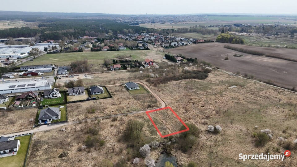 Działka z MPZP w Dobrzej utwardzona Dobra