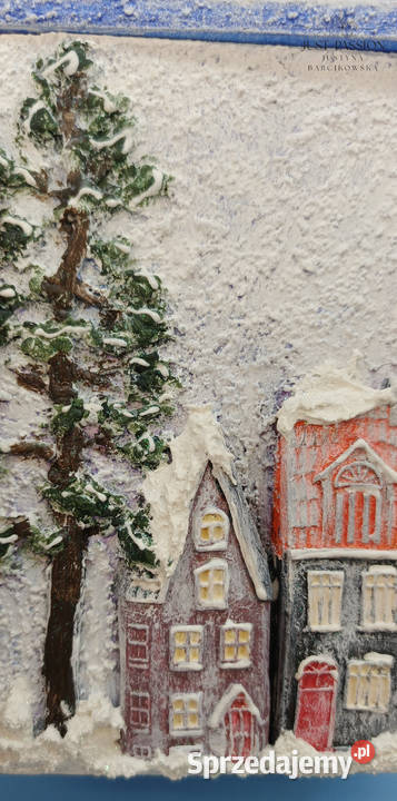 Ręcznie malowany świecznik z bajkowym warmińsko-mazurskie Ostróda sprzedam