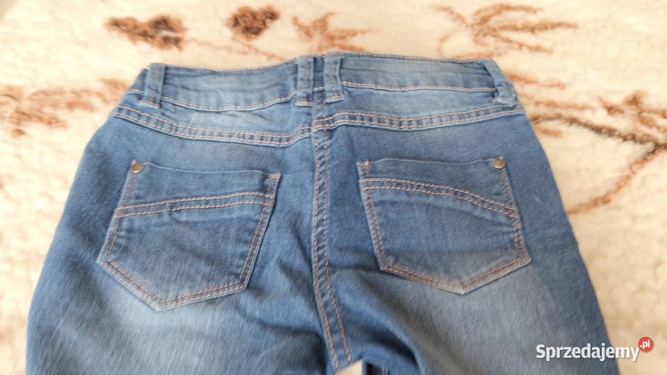 spodnie dziewczęce jeansowe rozmiar 140 dziewczynka Poznań