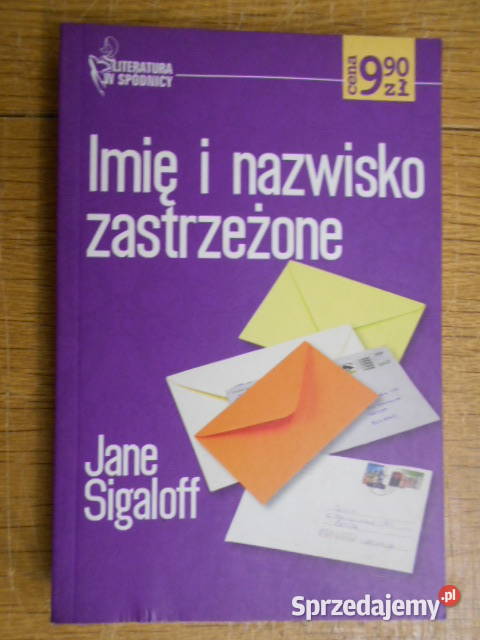 Jane Sigaloff Imię i nazwisko zastrzeżone Parczew