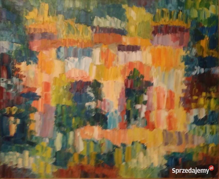 Budowle natura olej aut Renata Bulicz Malarstwo Antyki, Sztuka, Kolekcje Warszawa