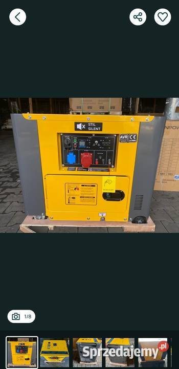 Nowy Agregat prądotwórczy 6KW Diesel Valkenpower