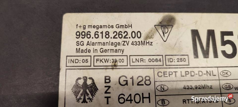 PORSCHE BOXSTER 986 MODUŁ KOMFORTU 99661826200