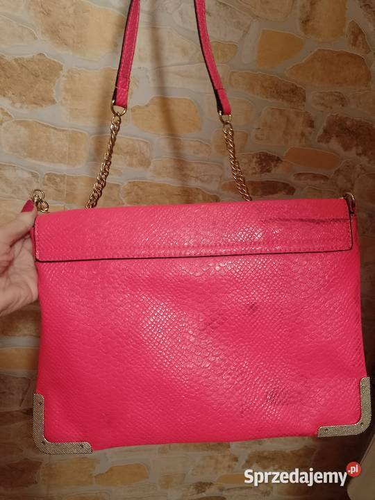 RIVER ISLAND Duża różowa Torebka listonoszka z