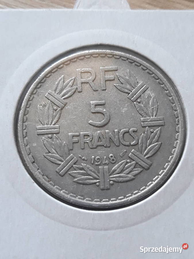 5 Franków Francja 1948 r