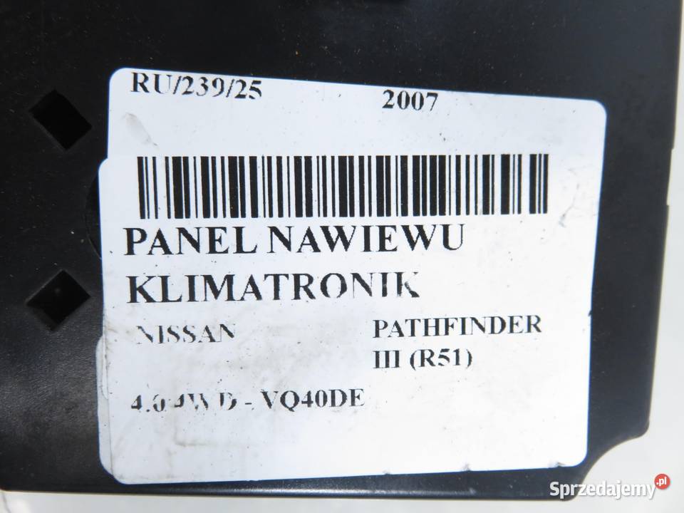 KLIMATRONIK NISSAN PATHFINDER R51 27000EA51A małopolskie