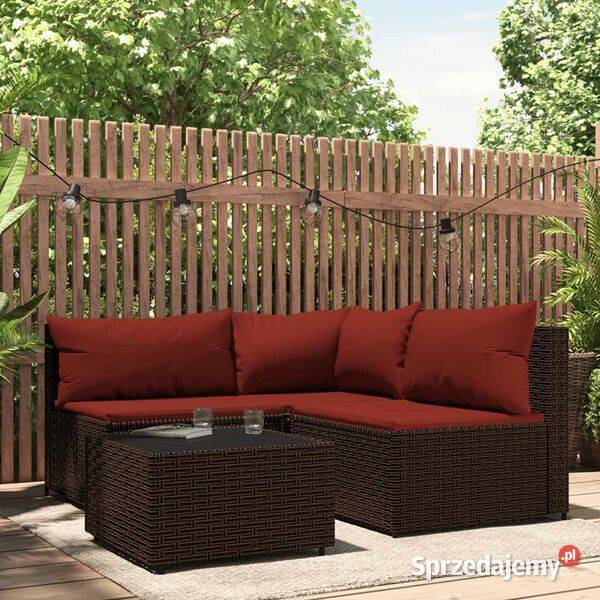 vidaXL 4cz zestaw wypoczynkowy do ogrodu Warszawa