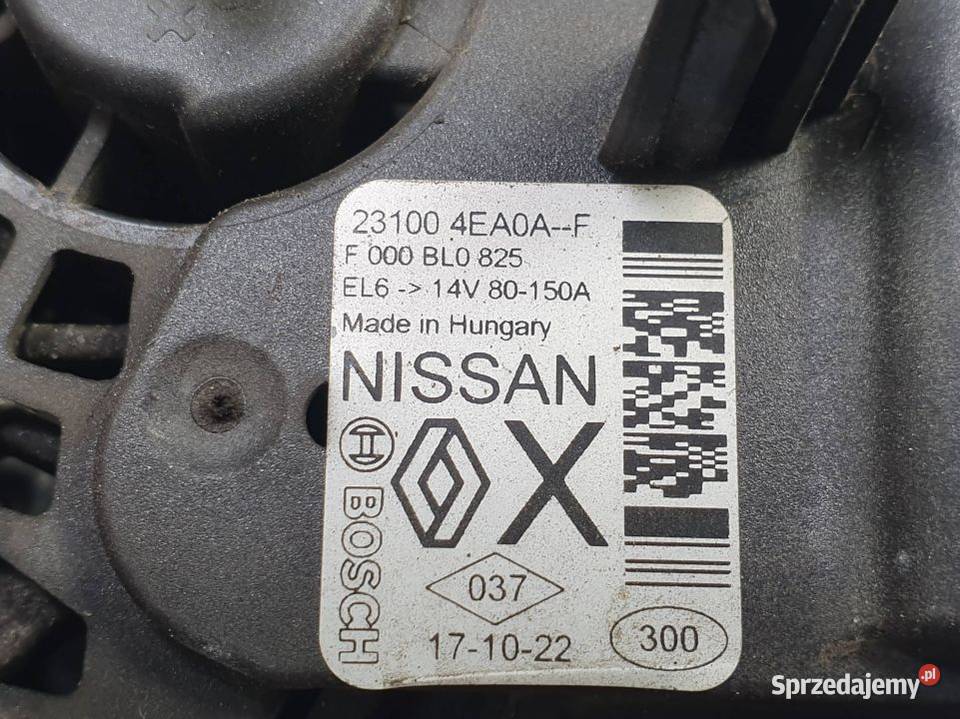 ALTERNATOR RENAULT MEGANE IV GRANDTOUR kujawsko-pomorskie Lipno