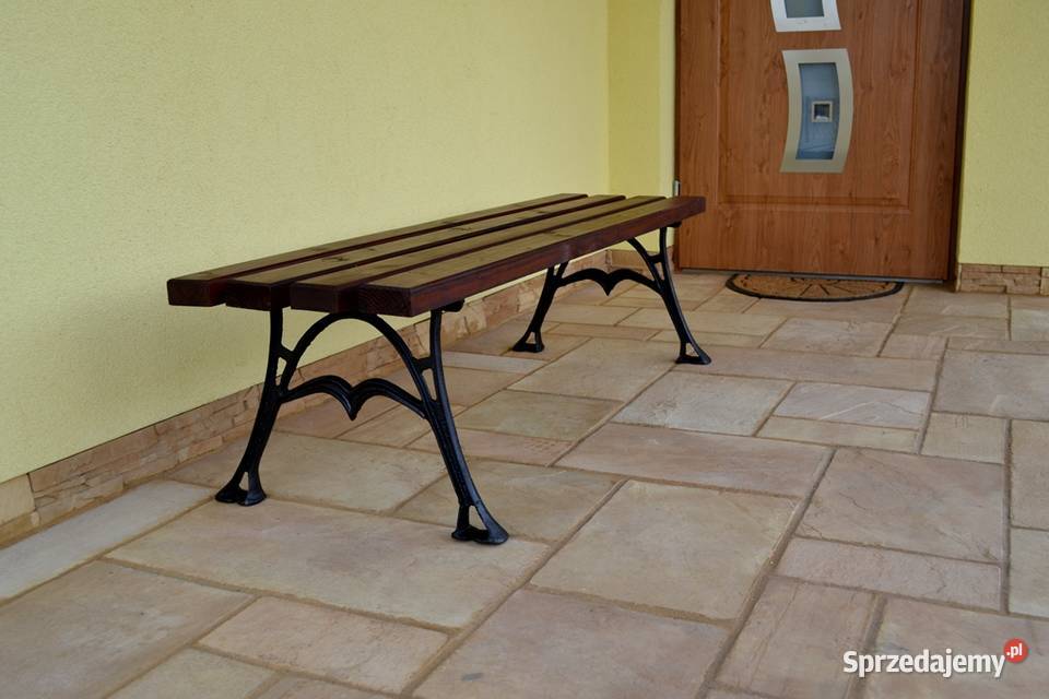 Ławka Parkowa Ogrodowa bez oparcia Miejska Dom i Ogród Nowy Sącz