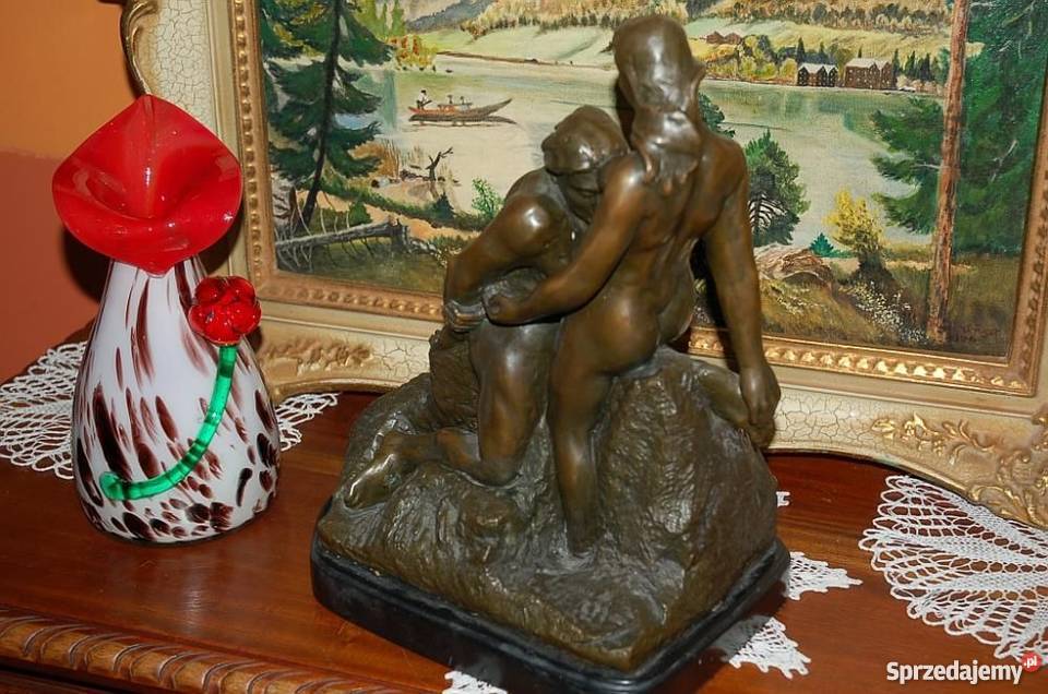 Aktfigurarzeżba z brązutematyka miłosna Antyki, Sztuka, Kolekcje