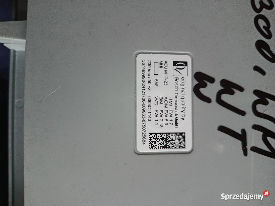 Bosch Condens GC5300iW ACU MHP23 oryginalna kujawsko-pomorskie Liszkowice sprzedam