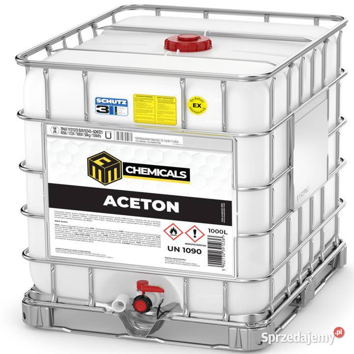 ACETON CZYSTY PIERWOTNY 1000L Mauzer Gdańsk sprzedam