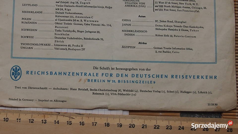 Sudetengau RDV ORBIS biuletyn informacyjny lata Tychy sprzedam