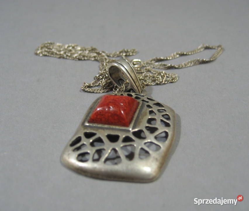 Stary Polski Wisior Srebrny Warszawa