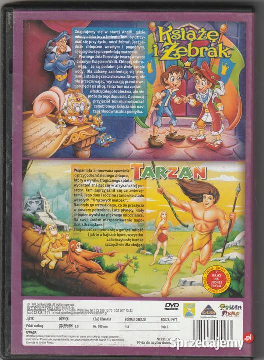 Książe i żebrakTarzan DVD Pruszków