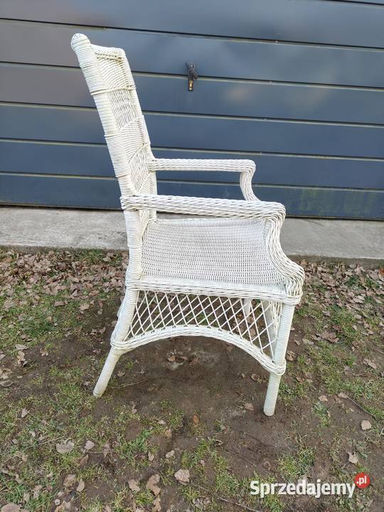 Vintage Krzesło ogrodowe z podłokietnikami z Aleksandrów Łódzki