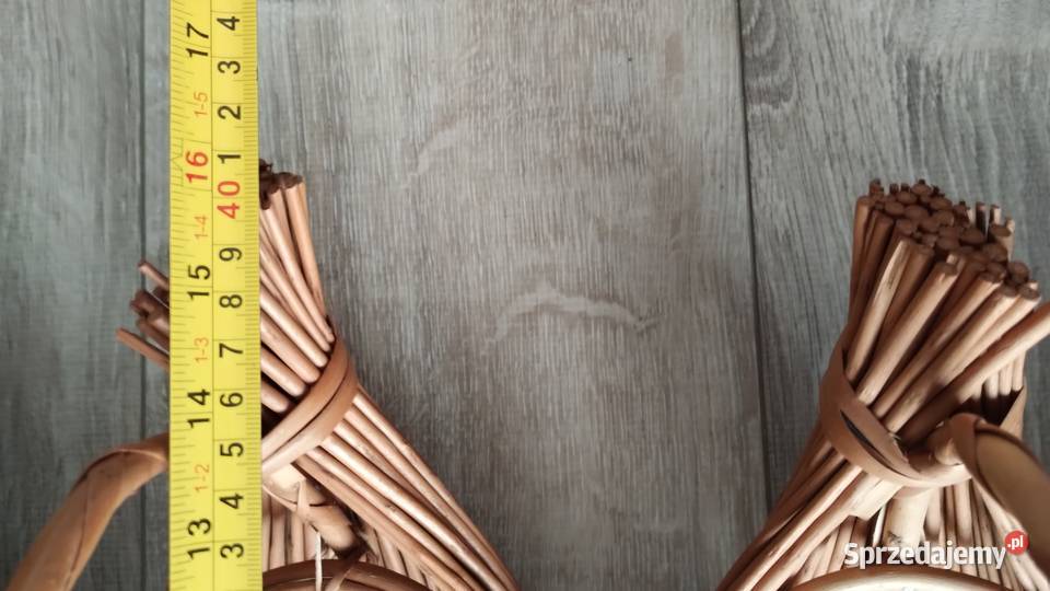 koszyki łódeczki wiklinowe 4 sztuki komplet sprzedam