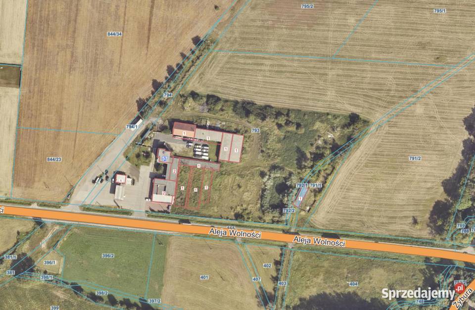 Stacja Paliw Hotel Restaracja Magazyny Dom murowane Witaszyce