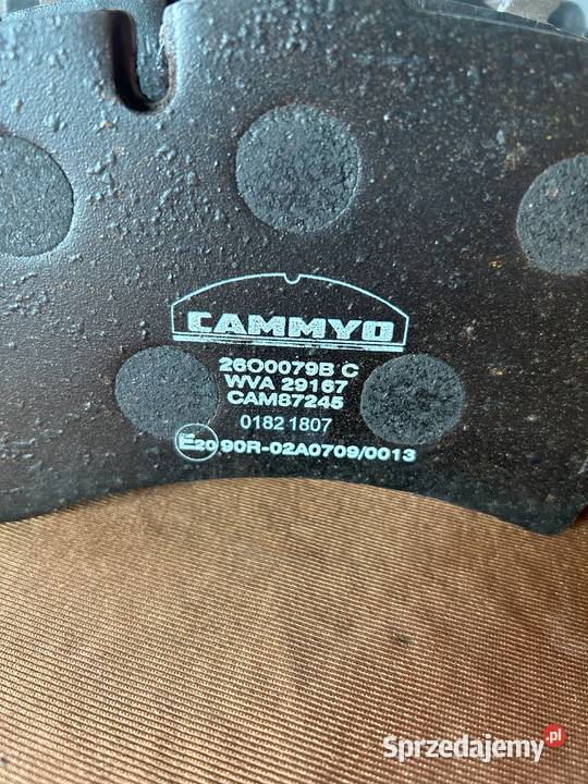 Klocki hamulcowe CAMMYO KNORR SNSB7 Ciężarowe towarowe