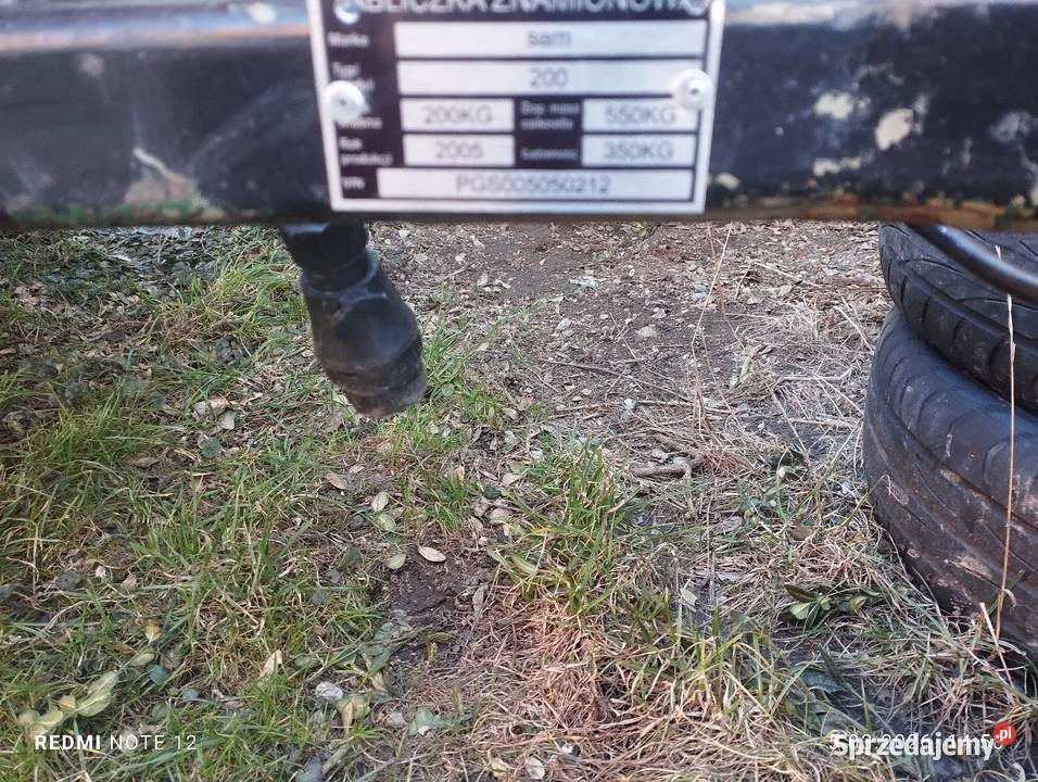 Przyczepka samochodowa sam 200 1 Krosnowice sprzedam