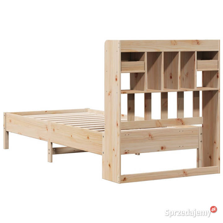 Łóżko z regałem bez materaca sosnowe 100x200 228cm Warszawa