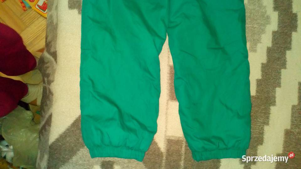 Spodnie na szelkach ocieplane 116