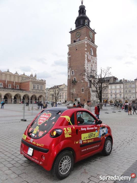 Microcar Due L6e prawo jazdy kat AM 14 roku immobilizer Kraków