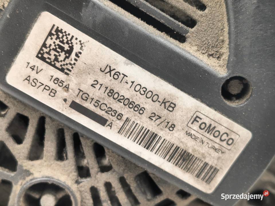 ALTERNATOR Ford Focus IV MK4 15 TDCI JX6T10300KB Układ elektryczny silnika lubelskie