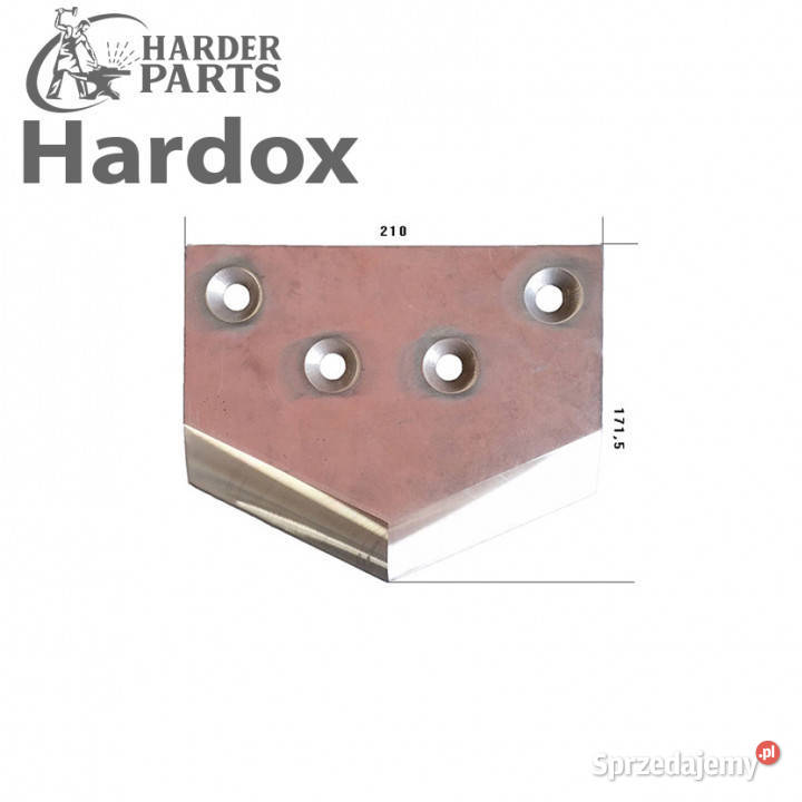 Nóż trójkątny HARDOX części do wycinaka kiszonki KREATEC