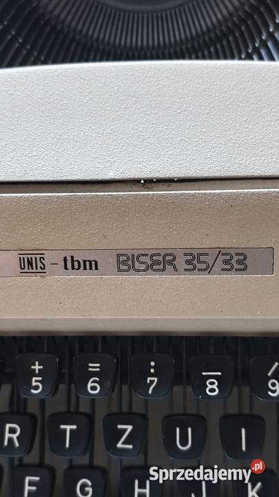 Maszyna do pisania Unis tbm Biser3533 kujawsko-pomorskie Toruń
