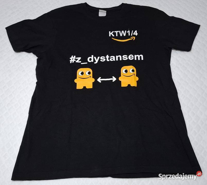 Koszulka krótki rękaw Tshirt czarna Amazon BC Czeladź