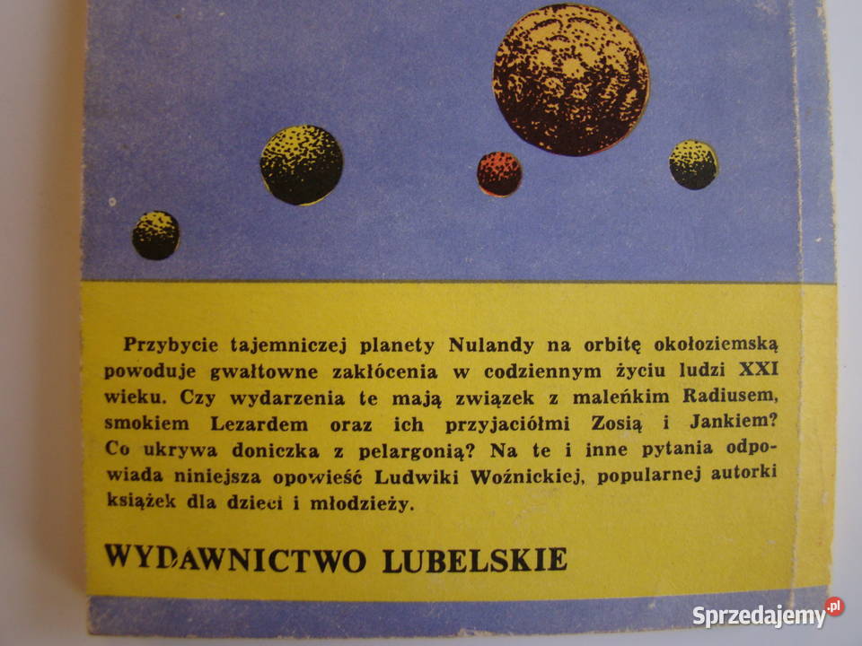 Tajemnicza planeta i doniczka z pelargonią miękka Limanowa