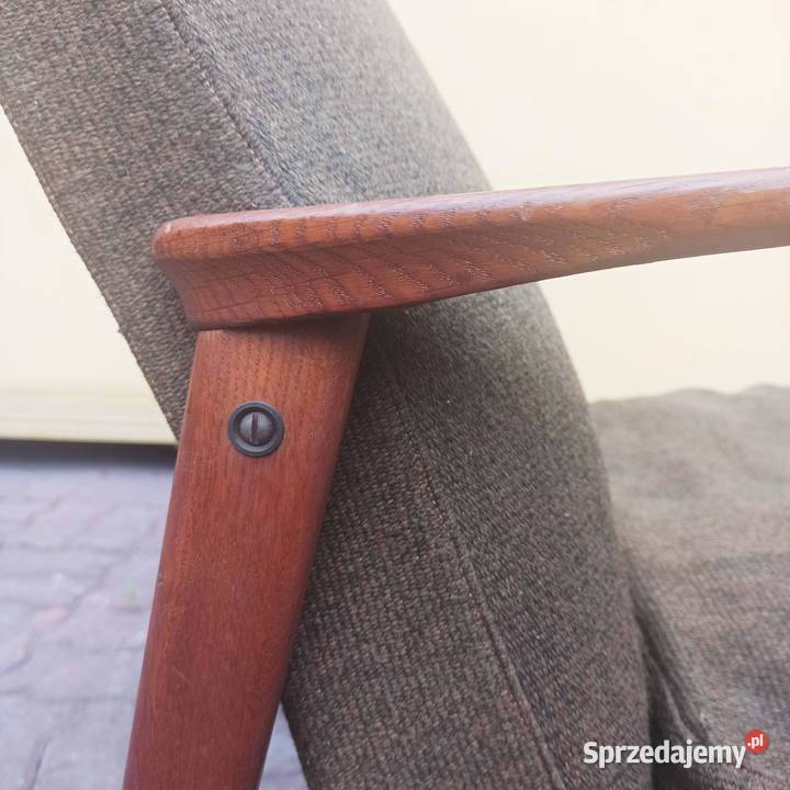 Fotel teakowy vintage skandynawia lata 60te Złotokłos sprzedam
