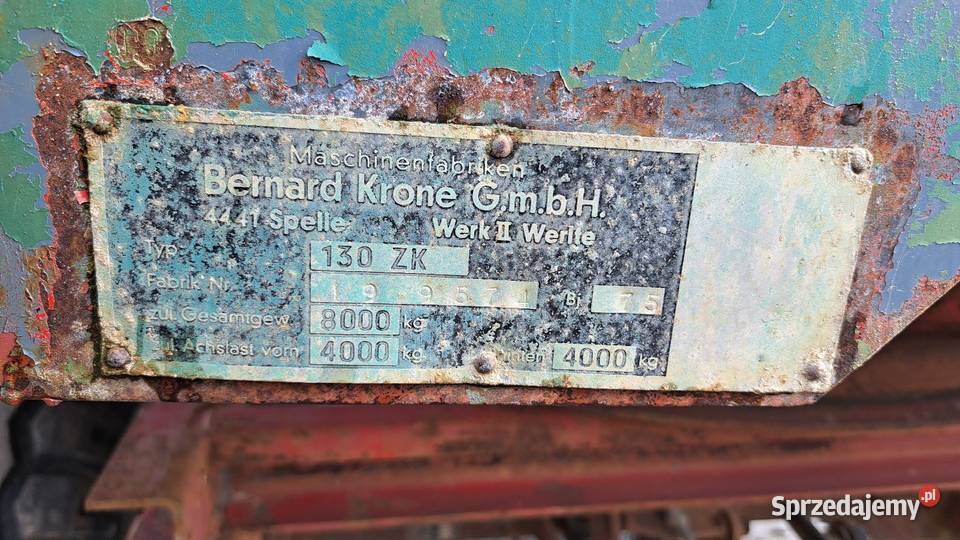 Przyczepa rolnicza kiper 8 ton małopolskie Myślenice